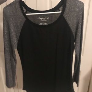 Black and silver top